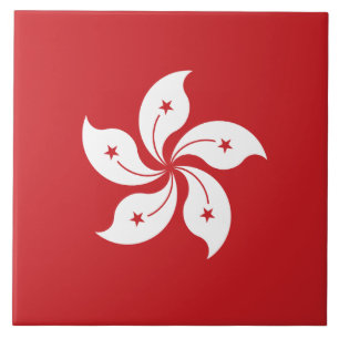 Hongkong-Flagge Fliese