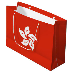 Hongkong-Flagge Große Geschenktüte