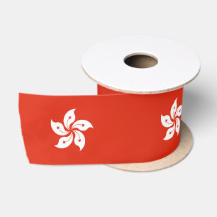 Hongkong-Flagge Satinband