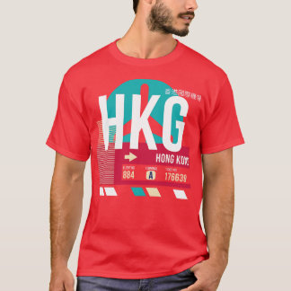 Hongkong HKG Airport Code Gepäckstück Tag 3 T-Shirt