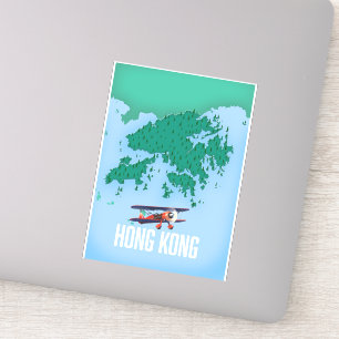 Hongkong-Karte Aufkleber