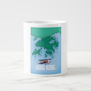 Hongkong-Karte Jumbo-Tasse