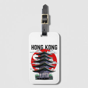 Hongkong-Knopf Gepäckanhänger