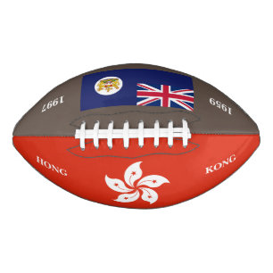 Hongkong Kolonial und moderne Flaggen Heritage Rug Football