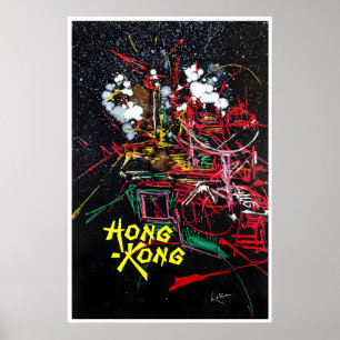 Hongkong-Malerei China-Reiseplakat Kunst Asiatisch Poster