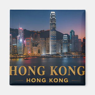 Hongkong moderne Skyline Luxus-Reiseziel Magnet