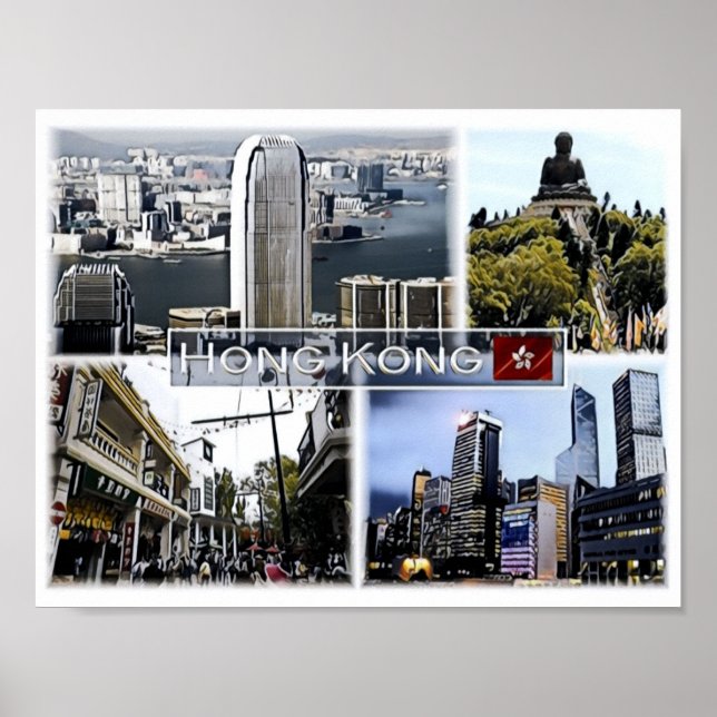 Hongkong - Mosaik - Poster (Vorne)