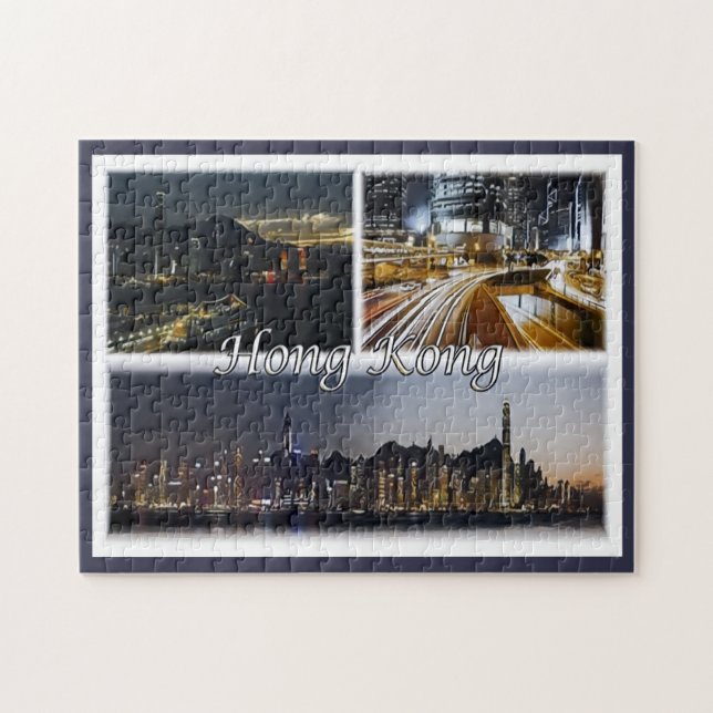 Hongkong - Mosaik - Puzzle (Horizontal)