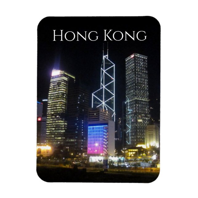 Hongkong Nacht Magnet (Vertikal)