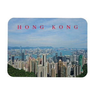 Hongkong Panoramablick Kühlschrankmagnet Magnet