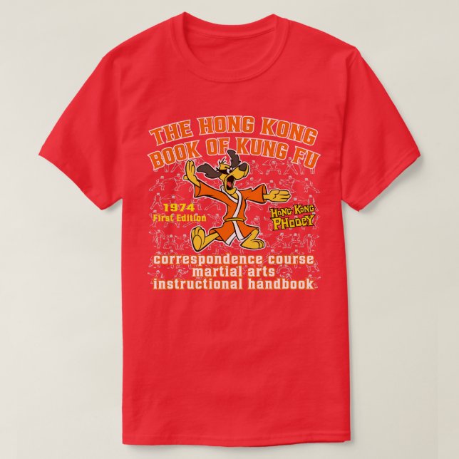 Hongkong Phooey Kung Fu Handbuch T-Shirt (Design vorne)