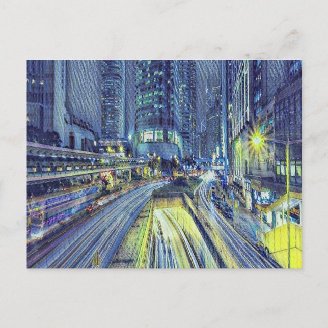 Hongkong Postkarte (Vorderseite)