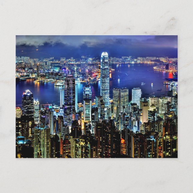 Hongkong Postkarte (Vorderseite)