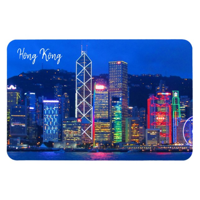 Hongkong Skyline Magnet (Horizontal)