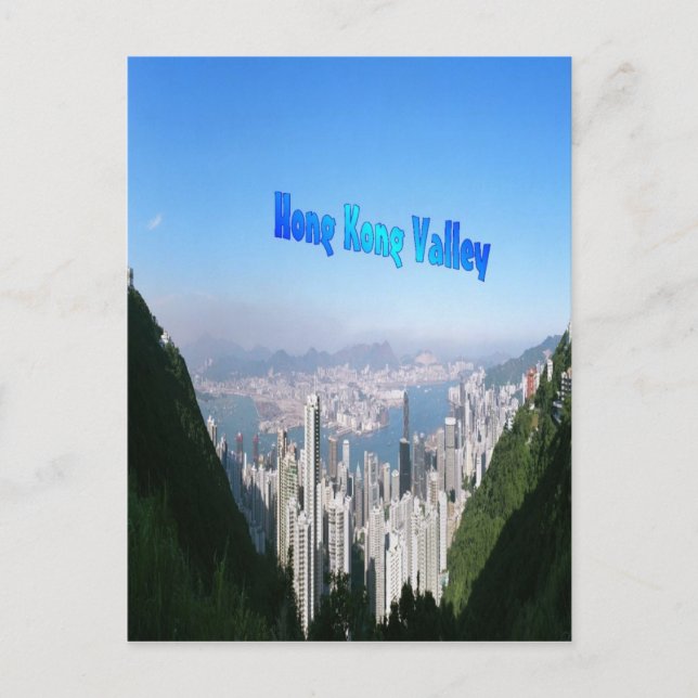 Hongkong-Tal, Postkarte (Vorderseite)