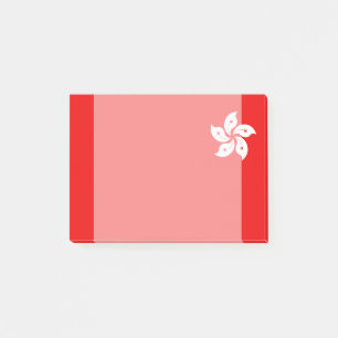 Hongkong White Orchid Symbol Post-it Klebezettel