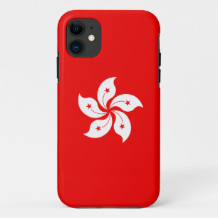 Hongkonger Flagge Weißer Orchid Symbol in Rot Case-Mate iPhone Hülle