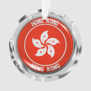 Hongkonger Runde Emblem Ornament