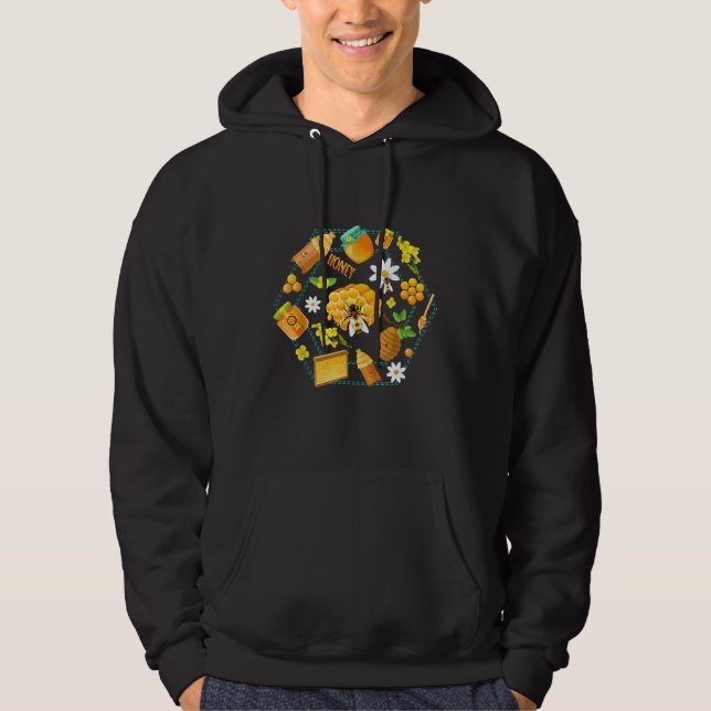 Honig aus Bienen Hoodie (Vorderseite)