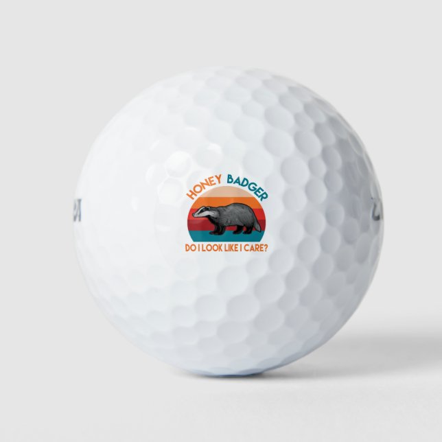 Honig Ausweis sehe ich aus wie ich mich kümmere? Golfball (Vorderseite)