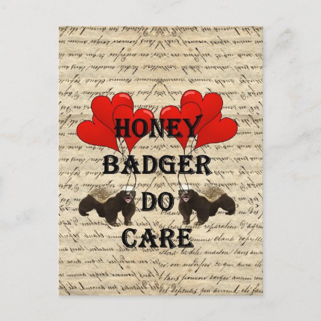 Honig Badger do care Postkarte (Vorderseite)