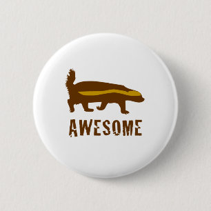 Honig-Badger Phantastisch Button