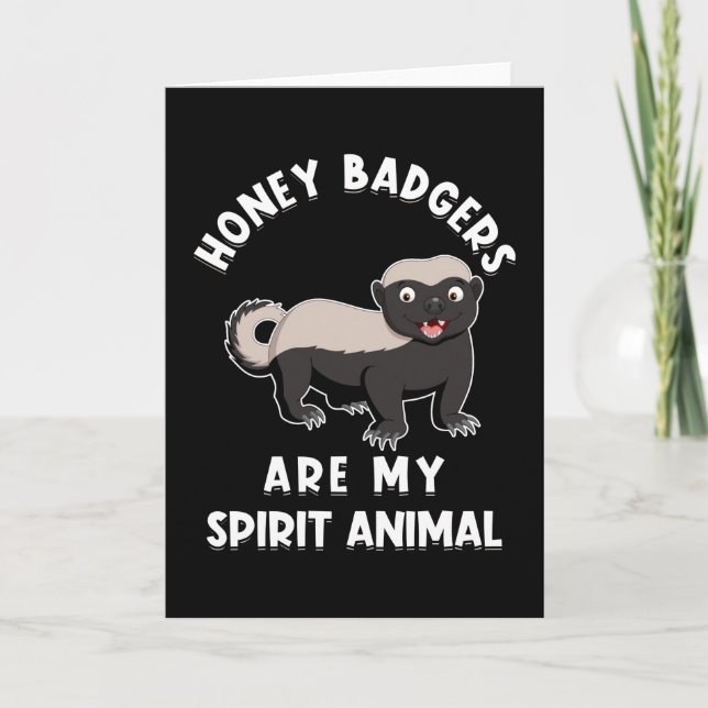 Honig Badgers Funny Sprichwort Karte (Vorderseite)