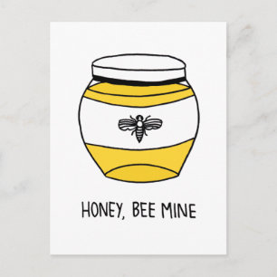 Honig, Bee Mine Postkarte