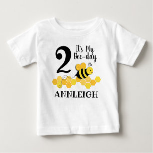 Honig-Biene-Tägiger Geburtstag Baby T-shirt