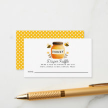 Honig & Bienen Baby Shower Windel-Raffle-Ticket