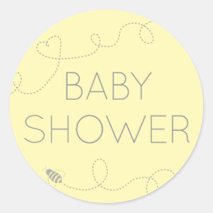 Honig-Bienen-Babyparty-Aufkleber Runder Aufkleber