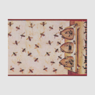 HONIG-BIENEN-BIENENSTÖCKE, IMKEREI, SEIDENPAPIER