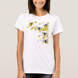 Honig-Bienen-Bienenwaben-Shirt T-Shirt
