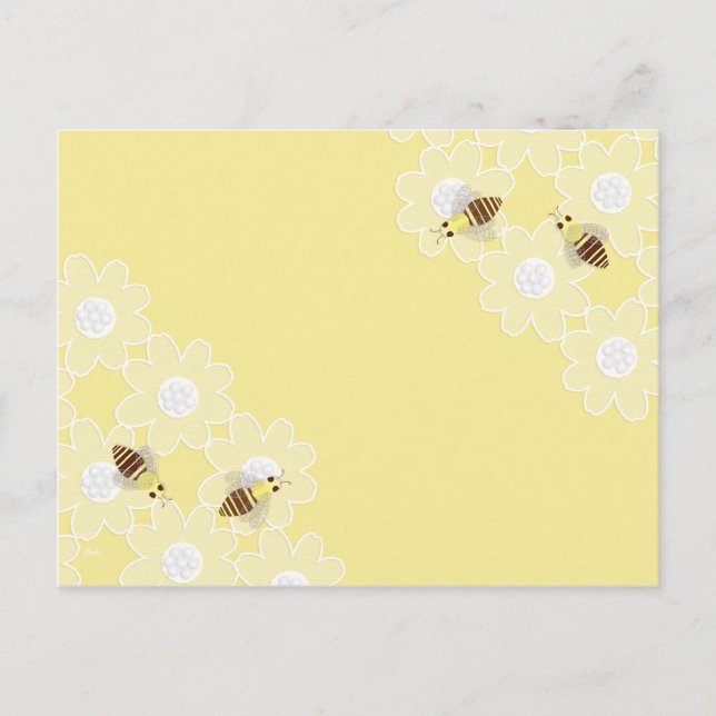 Honig-Bienen-Postkarte Postkarte (Vorderseite)