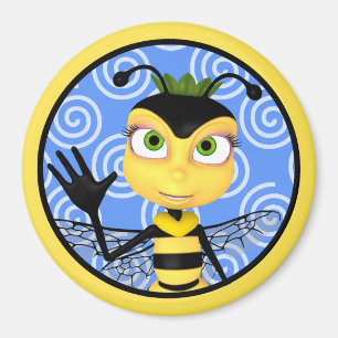 Honig-Bienen-Toon-Magnet Magnet
