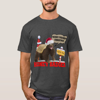 Honig-Dachs Frohe Weihnachten T-Shirt