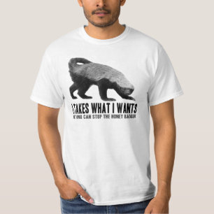 Honig-Dachs - I nimmt, was I will T-Shirt