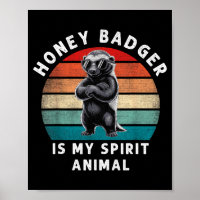 Honig-Dachs Ist Mein Srit-Tier Lustig Vintage-Wild