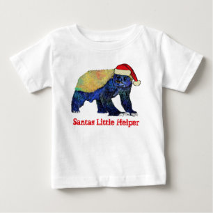 Honig-Dachs Lustig Fetzig Festlich Ironie Weihnach Baby T-shirt