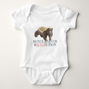 Honig-Dachs-Revolution Baby Strampler