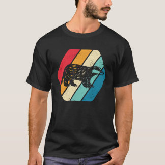 Honig Dachs Tier Wildtiere Retro T-Shirt