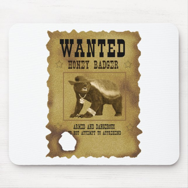 Honig-Dachs wollte Plakat Mousepad (Vorne)