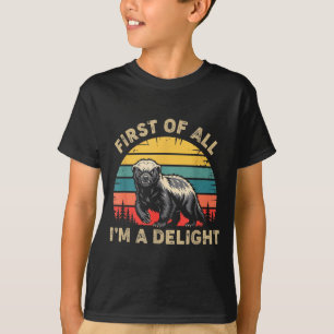Honig Dachs Zuerst Ein Vergnügen Lustiger Honig Da T-Shirt