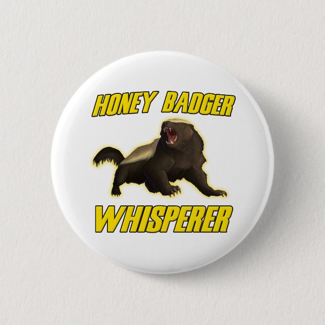 Honig-DachsWhisperer Button (Vorderseite)