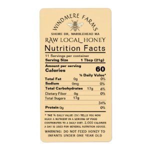 Honig Ernährung Säugling Warning & Bee Shipping Si