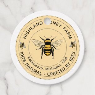 Honig-Gefallen Pure Honey Custom Food Fevor Tags Geschenkanhänger