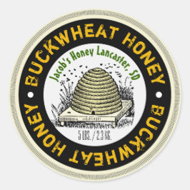 Honig-Honig für Bienenfutter Runder Aufkleber