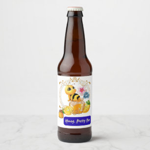 Honig, Hübsche Biene Bierflaschenetikett