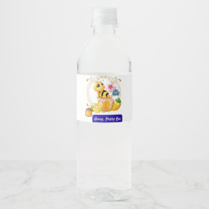 Honig, Hübsche Biene Wasserflaschenetikett