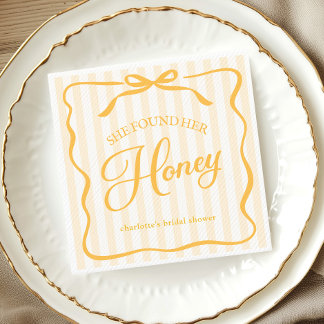 Honig-Junggesellinnen-Abschiedspapier-Serviette Serviette